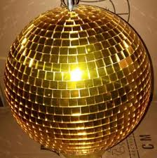 Gold Color Glass Mirror Glass Ball #008