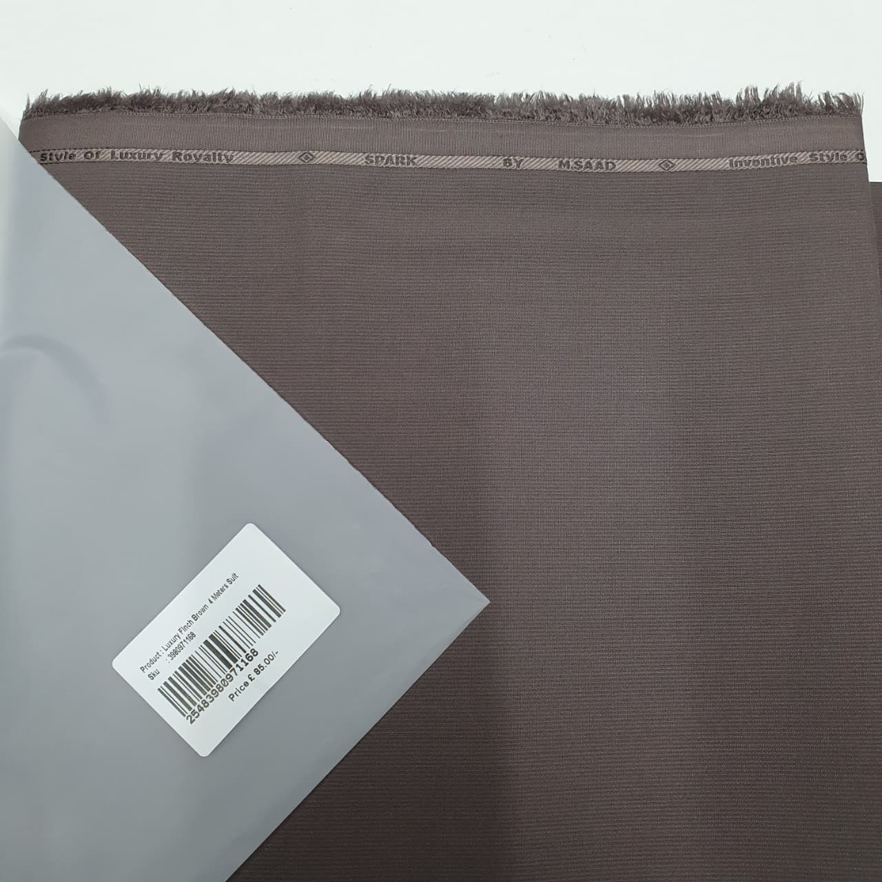 Luxury Finch Brown Shalwar Kameez Suit 4 Meters Suit , 33950