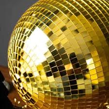Gold Color Glass Mirror Glass Ball #008