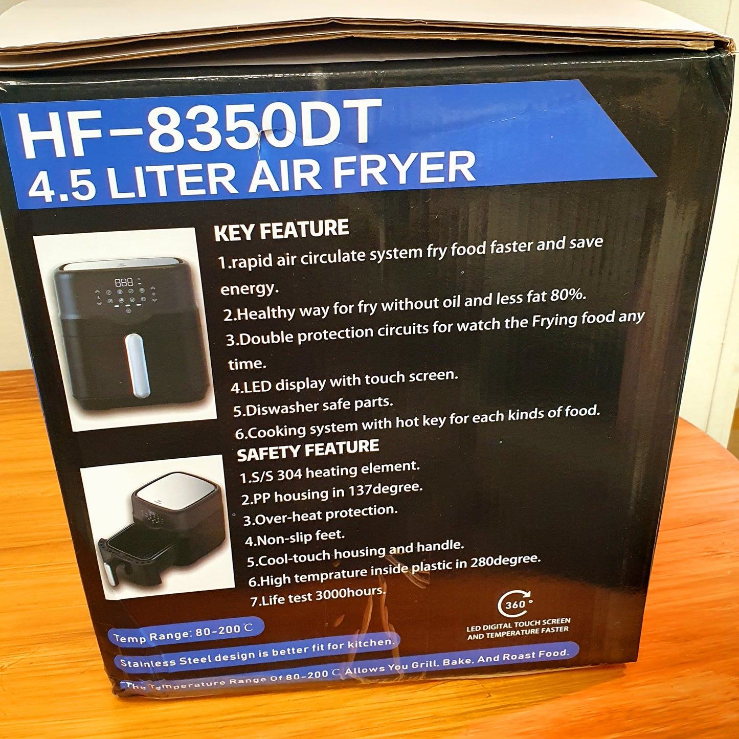 Air Fryer digital one touch Screen 2024 design