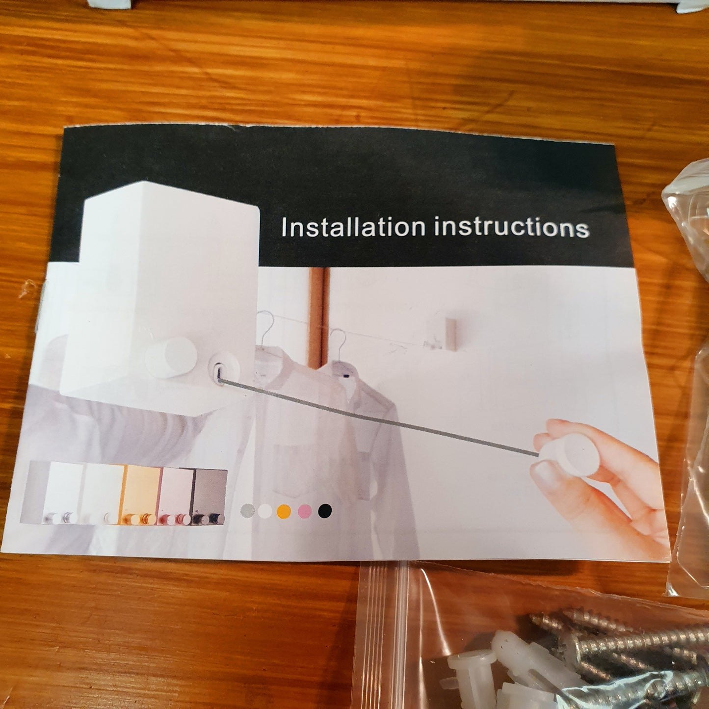 Clothsline for hanging clothes 4.2 meters retractable
