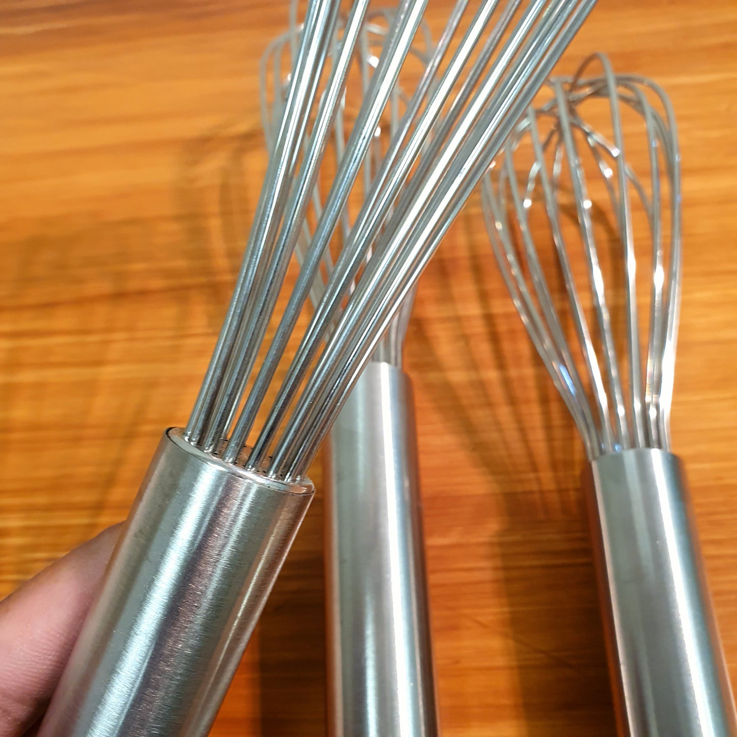 Stainless steel hand beater mixer