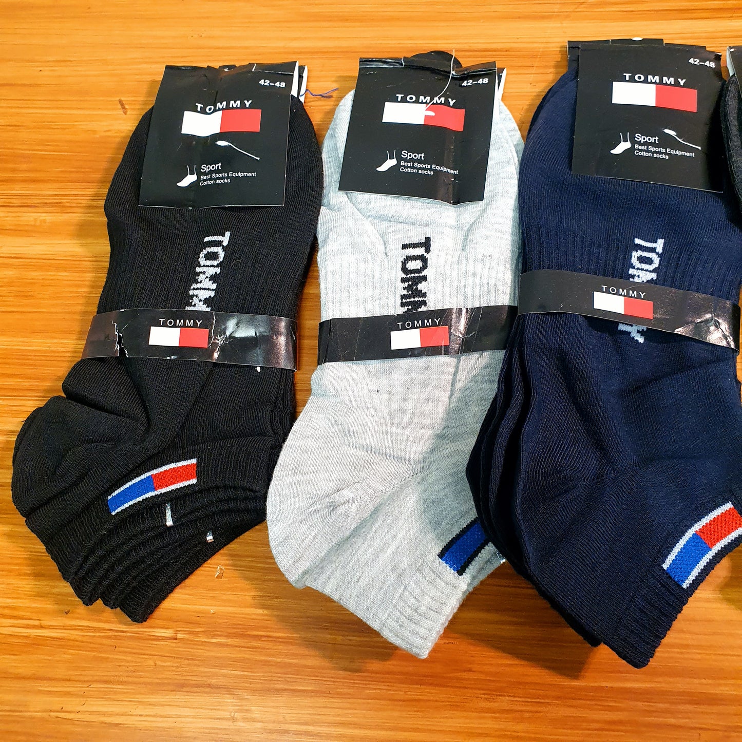 Ankle socks pack of 10 multi colored Tomy and Fila