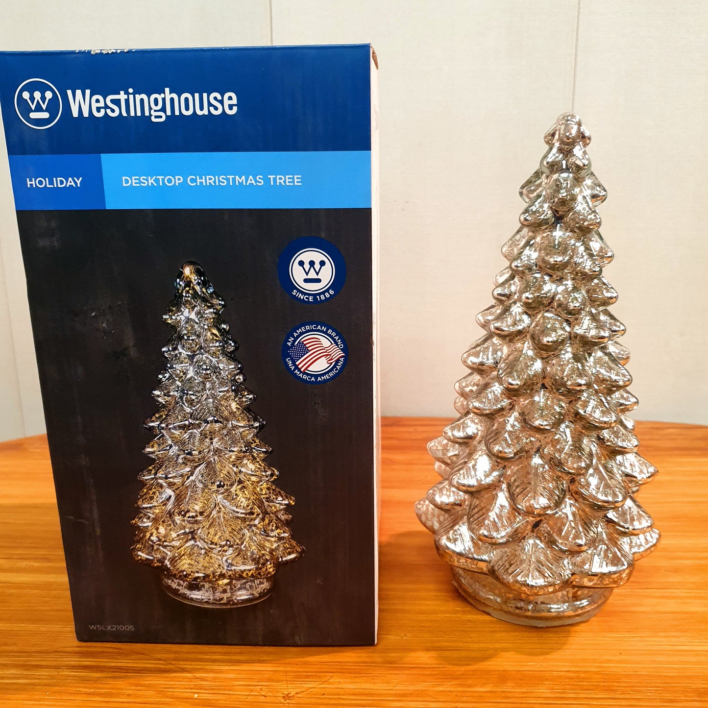Desktop Christmas Decoration Lamp Glass Material