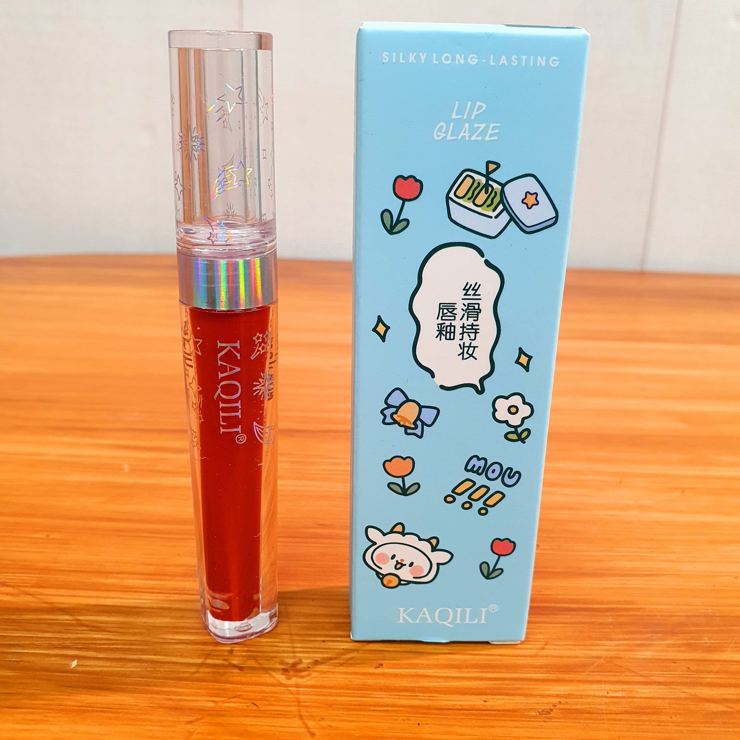 Lip glaze blue packing