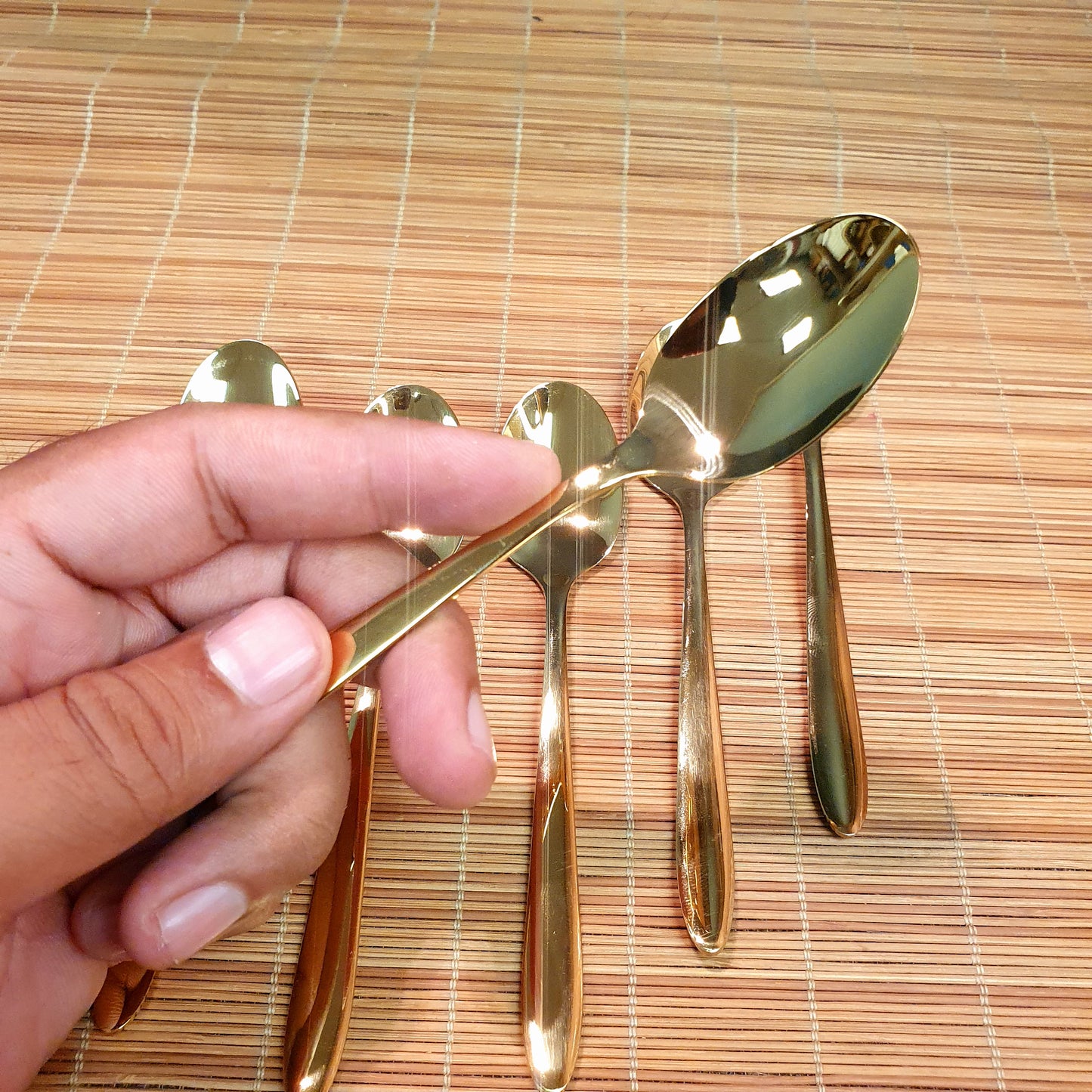 Golden Small Spoon Set