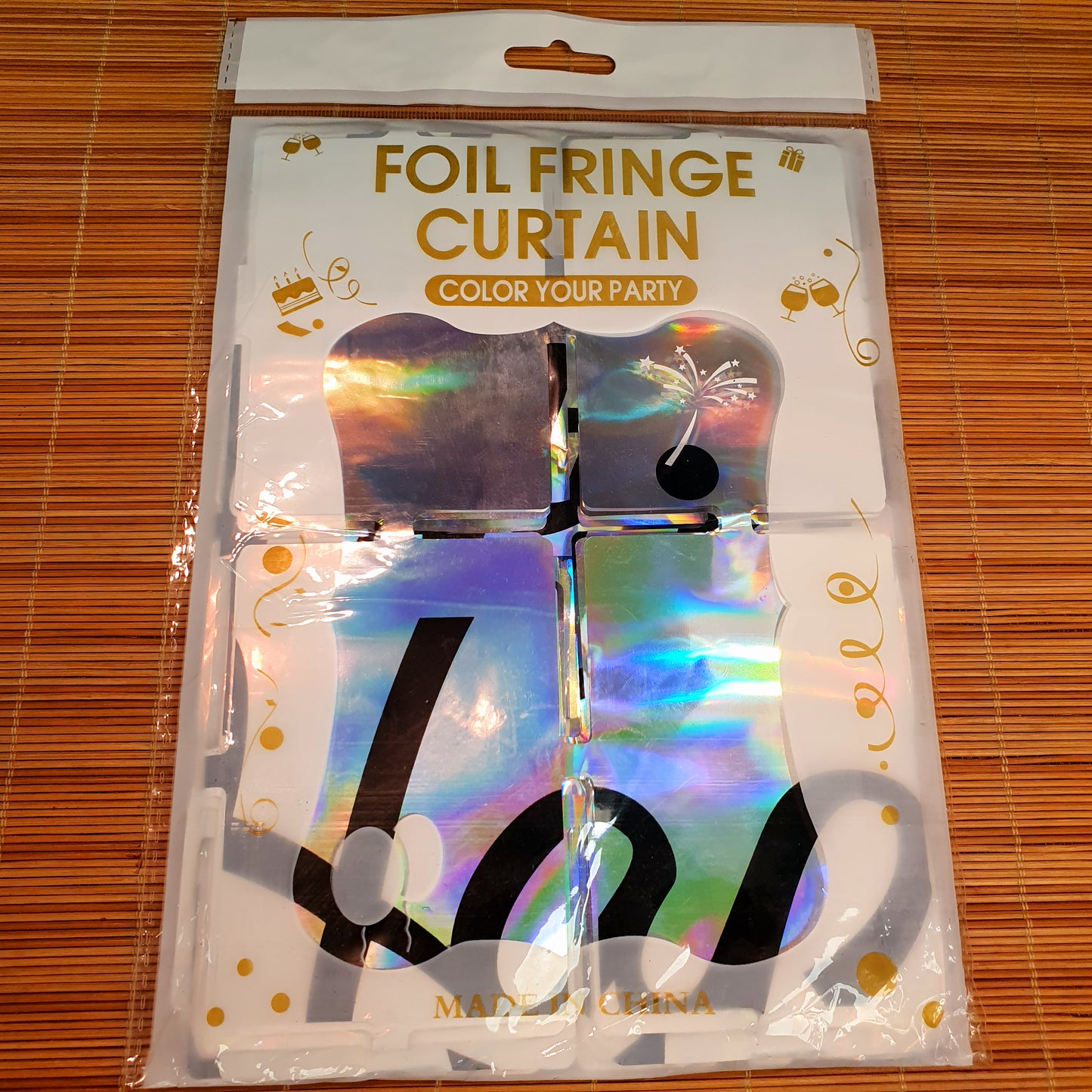 Foil Fringe Birthday Curtain for Party