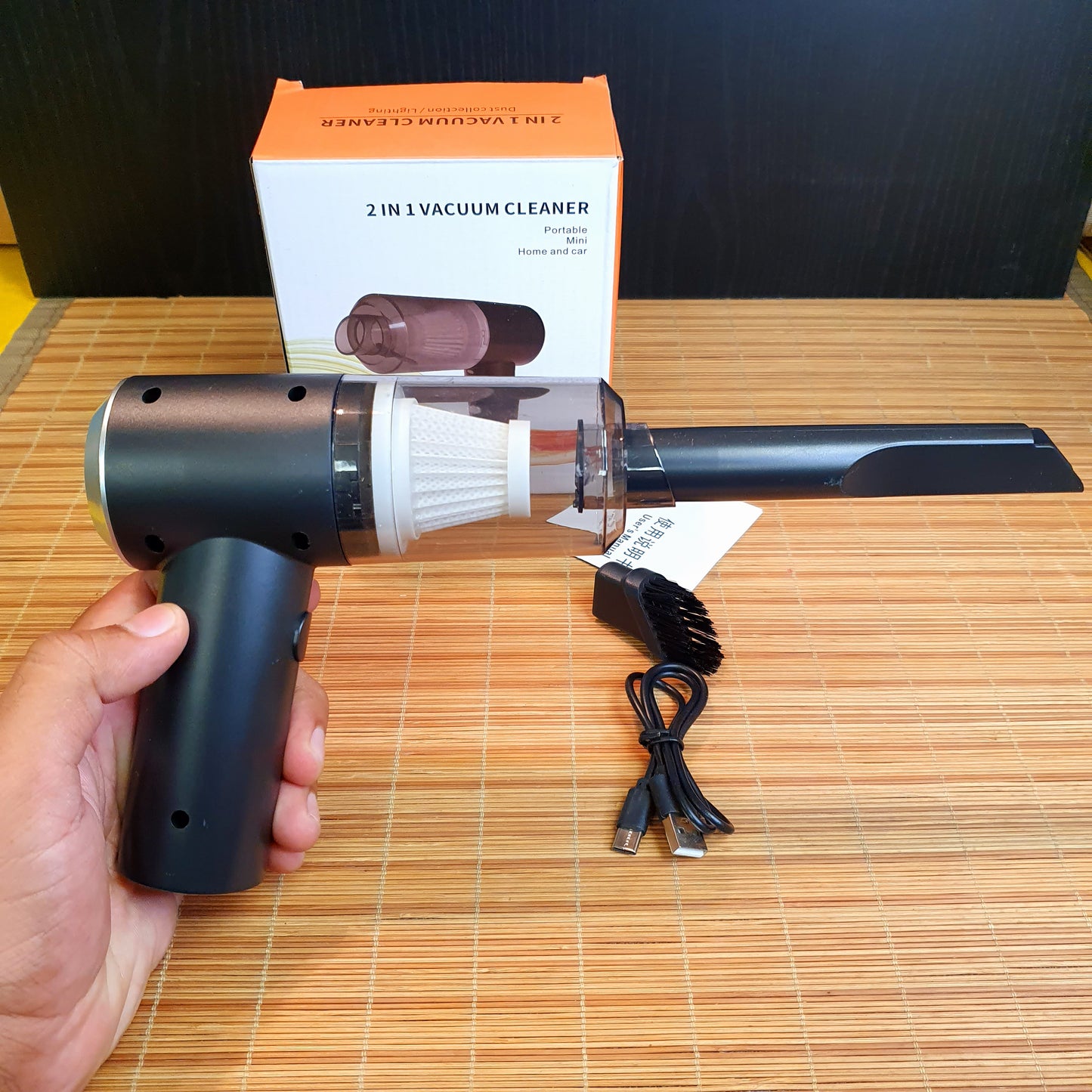 2 in 1 Portable Vaccum Cleaner
