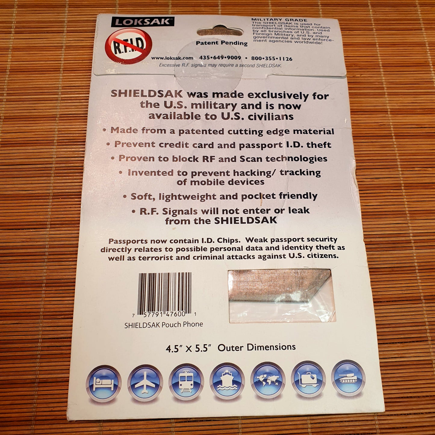 Rfid Shieldsack Blocking Bag Card and Mobile Holder