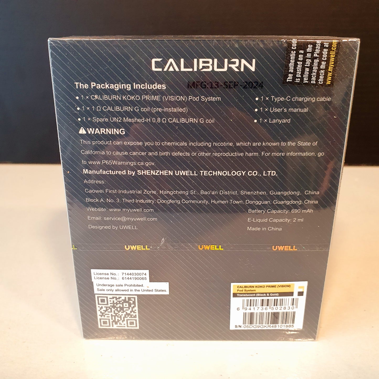 Vape Koko Caliburn 8716