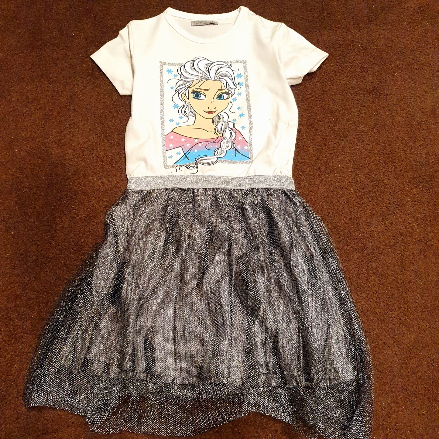 Elsa Doll Print Frock