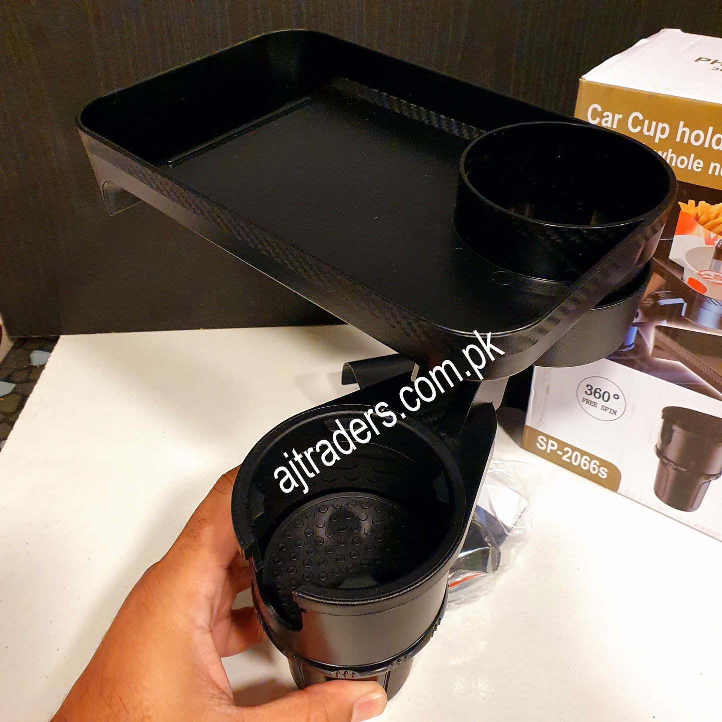 Car Cup Holder with Table Tray