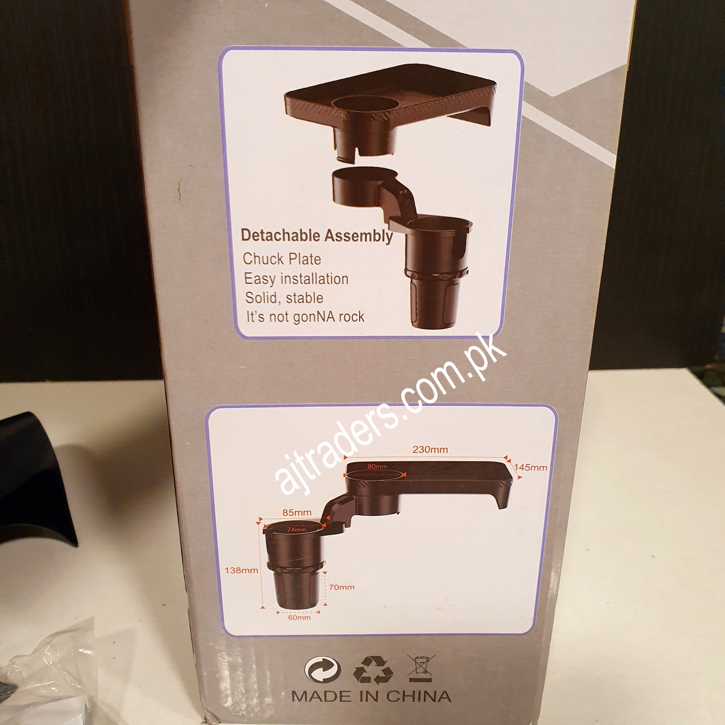 Car Cup Holder with Table Tray