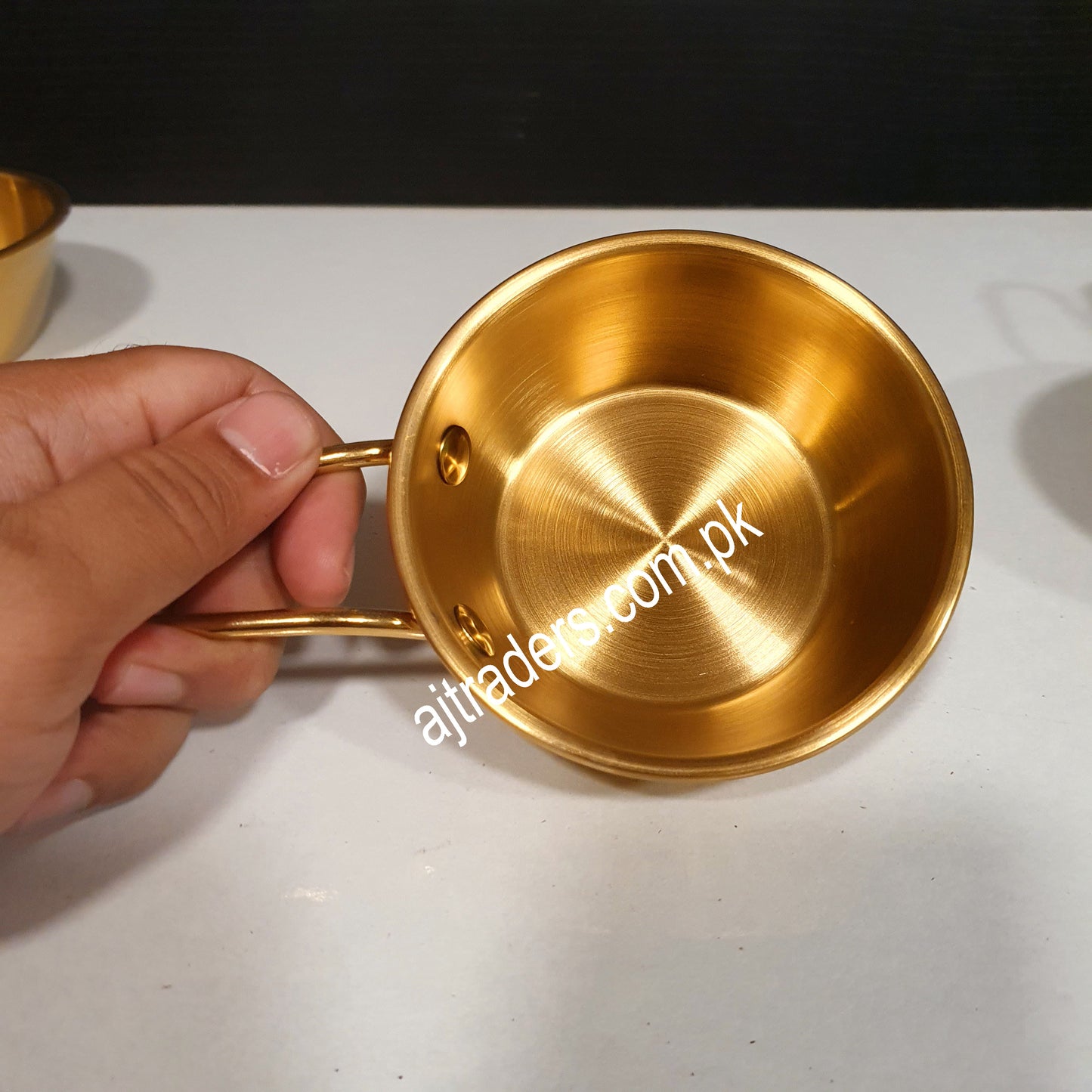 Golden Rice Bowl with Handle 1753-25