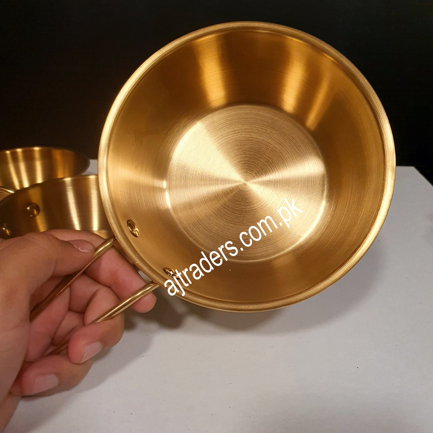 Golden Rice Bowl with Handle 1753-25
