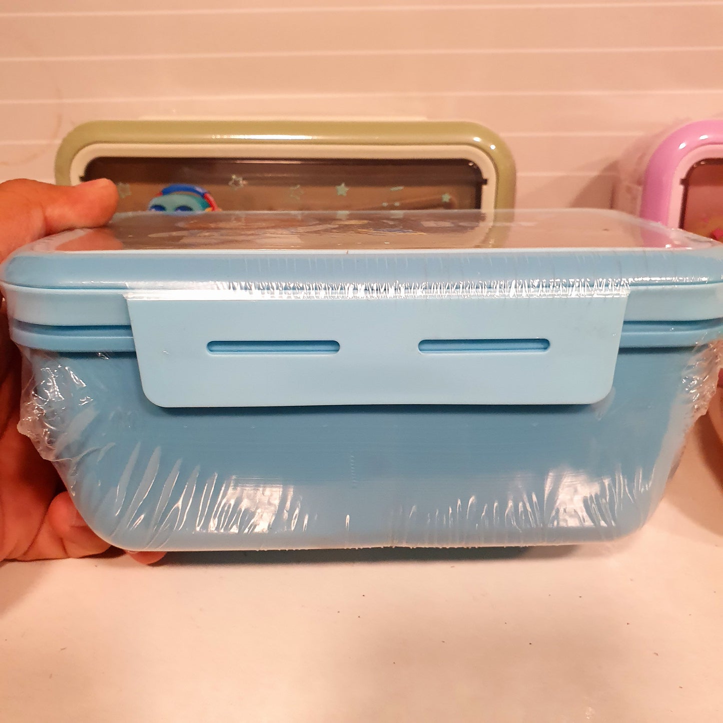 Cartoon Style Kids Tiffan Box with Cutlery 21770