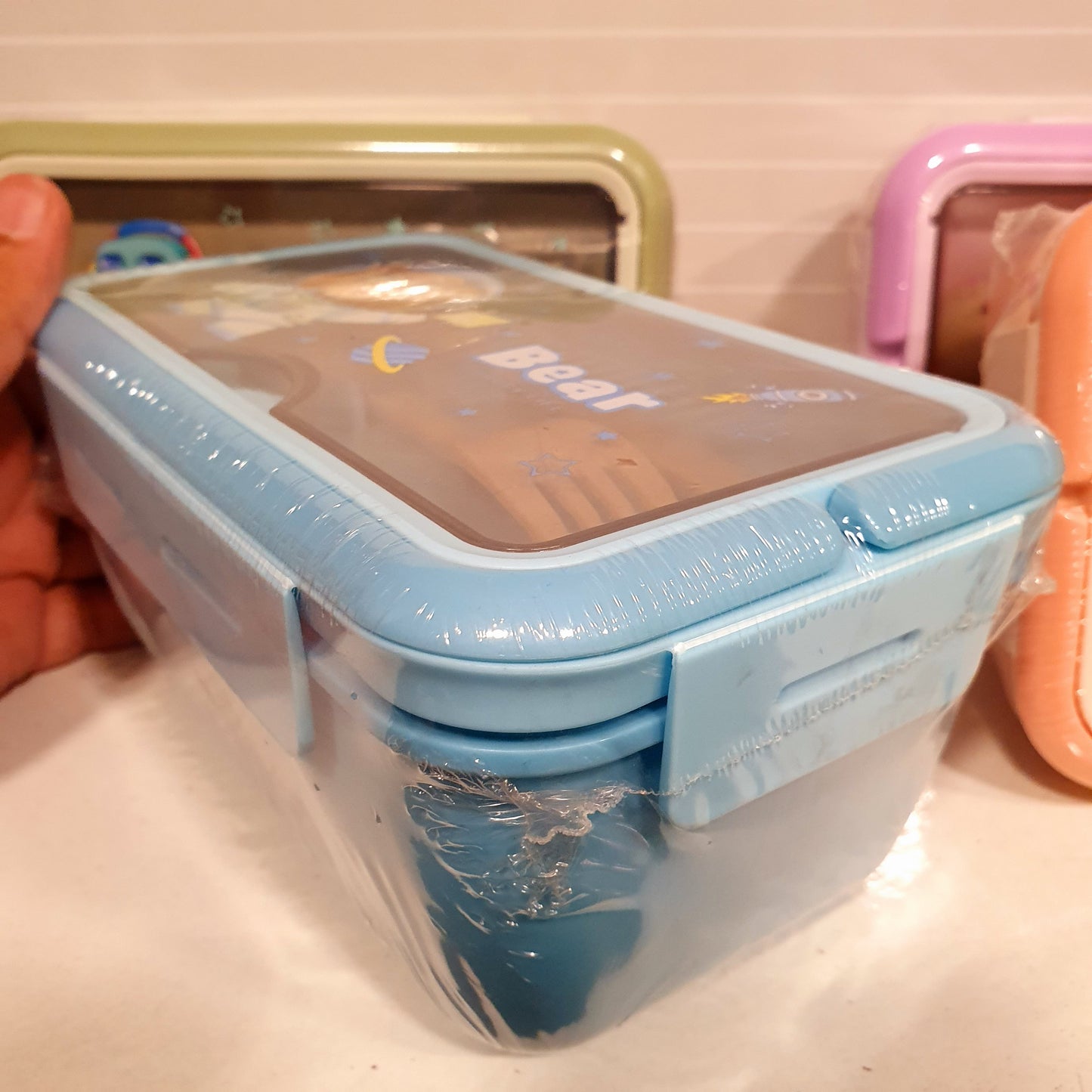 Cartoon Style Kids Tiffan Box with Cutlery 21770