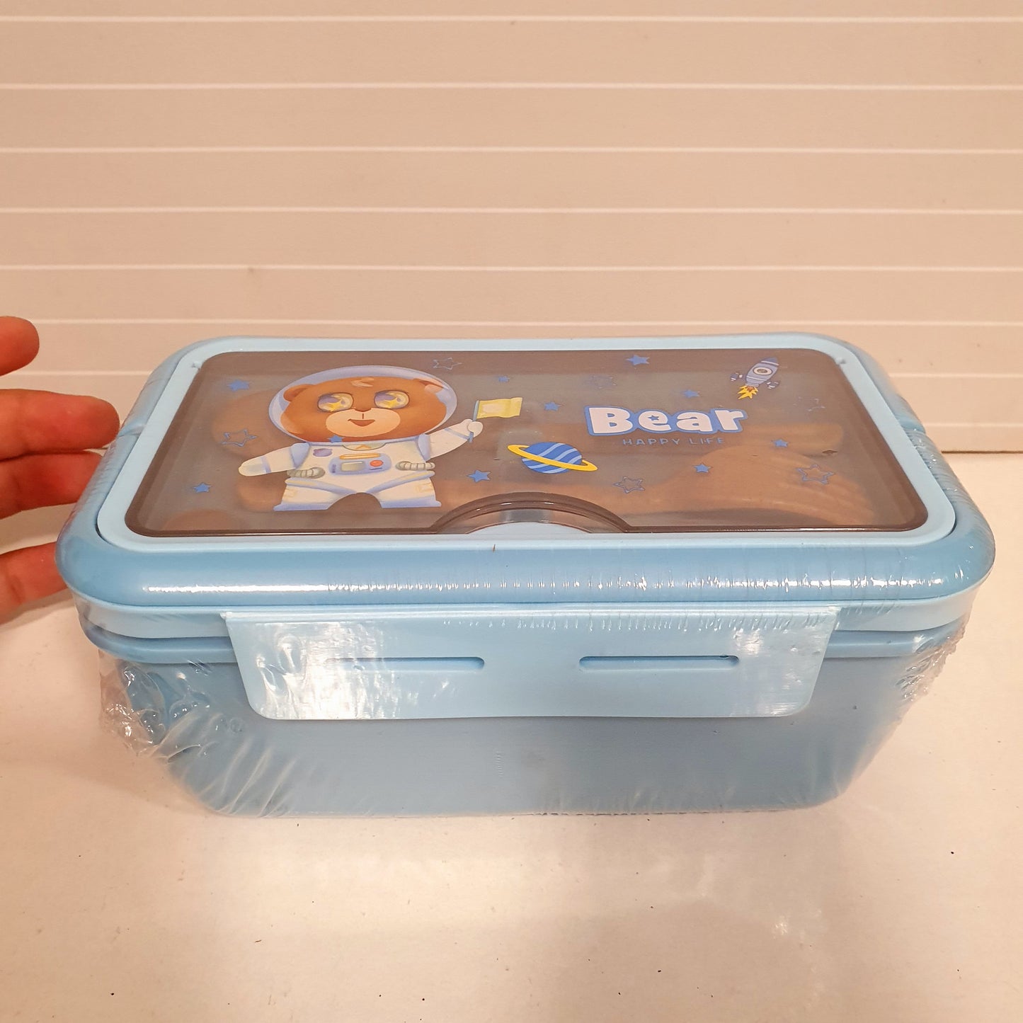 Cartoon Style Kids Tiffan Box with Cutlery 21770