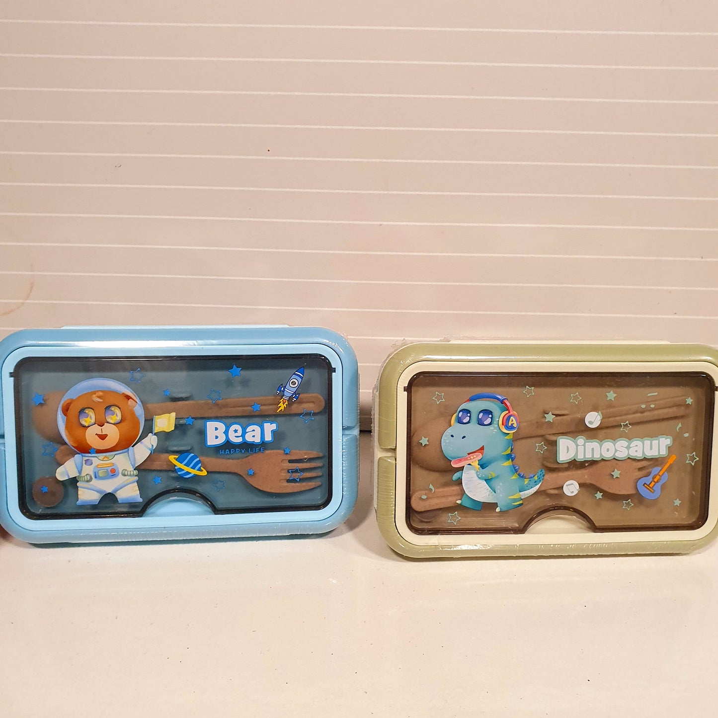 Cartoon Style Kids Tiffan Box with Cutlery 21770
