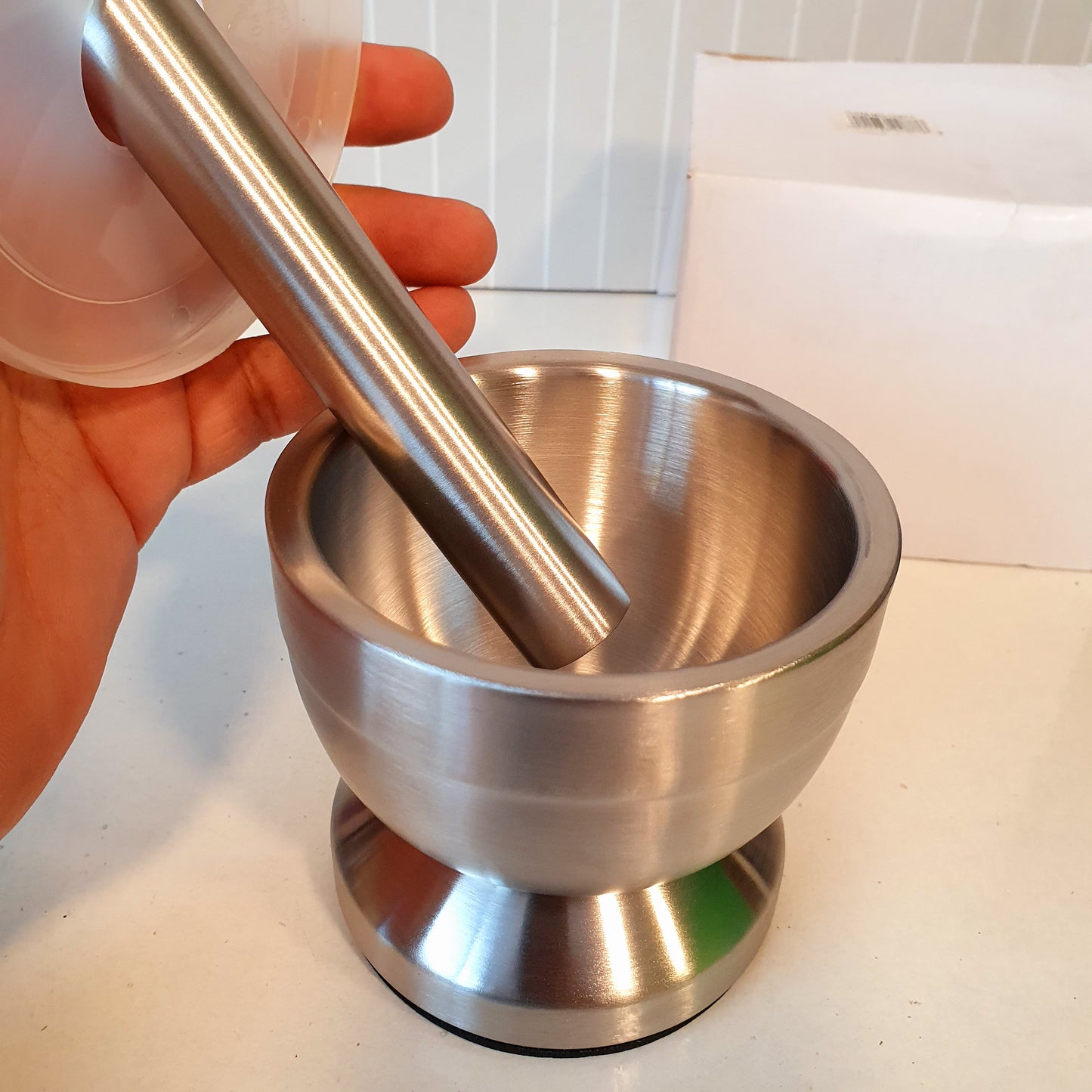 Stainless Steel Grinder Hand Garlic Spice Masher 31130