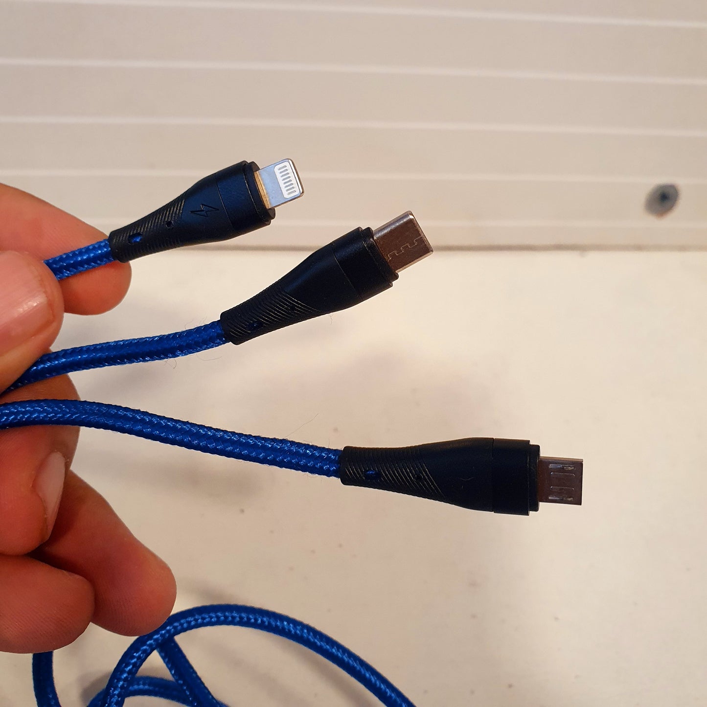 3 in 1 iphone android type c charging cable