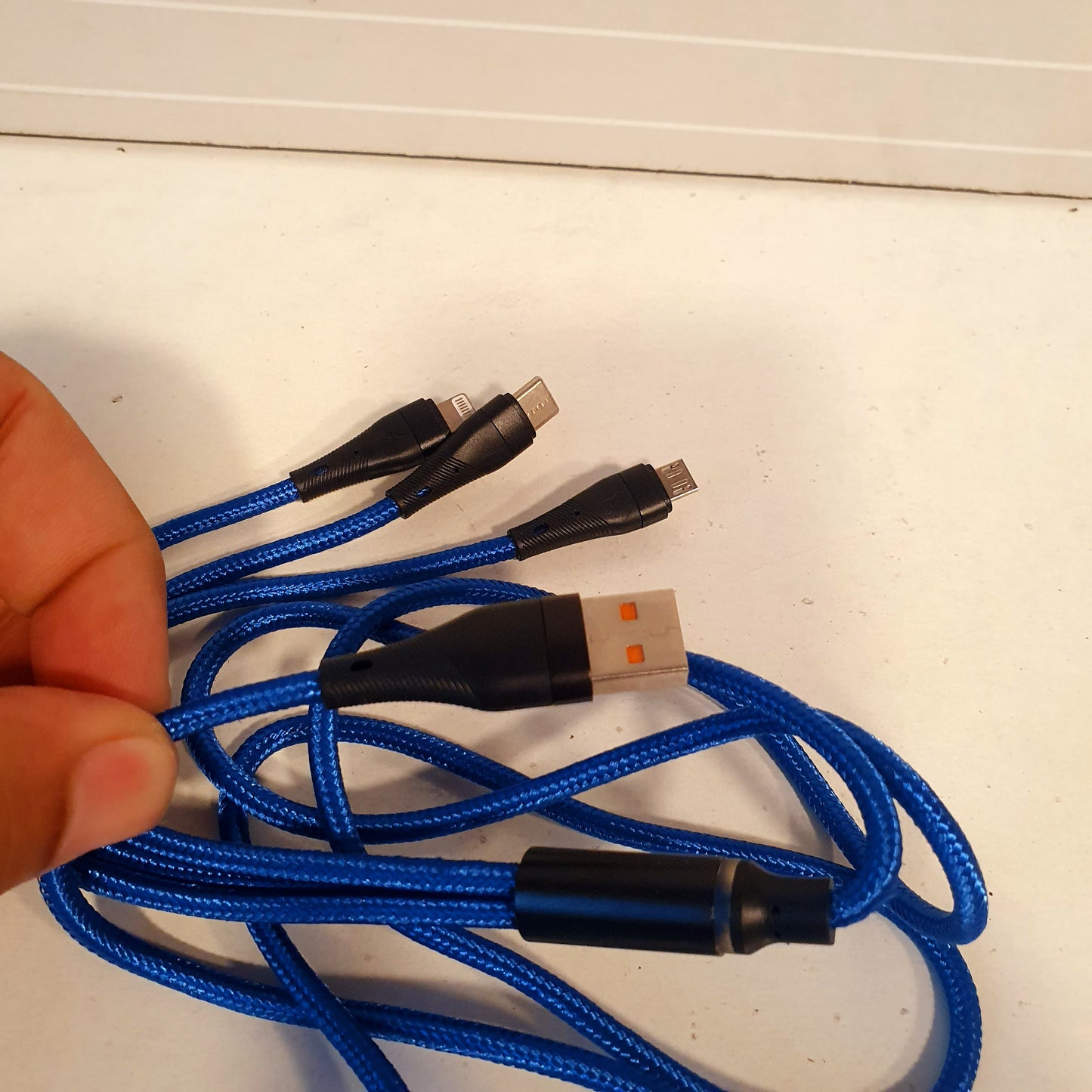 3 in 1 iphone android type c charging cable