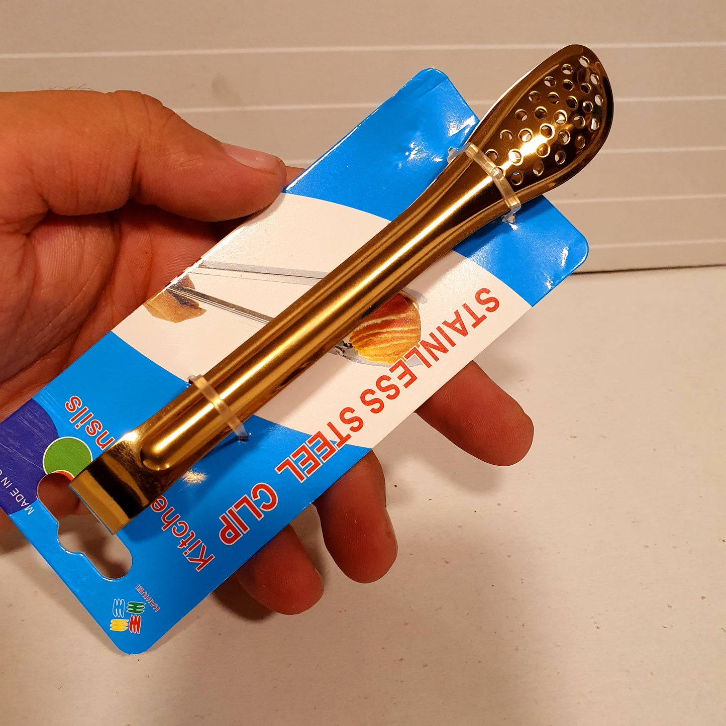 Stainless Steel Golden Serving Spoon 41130