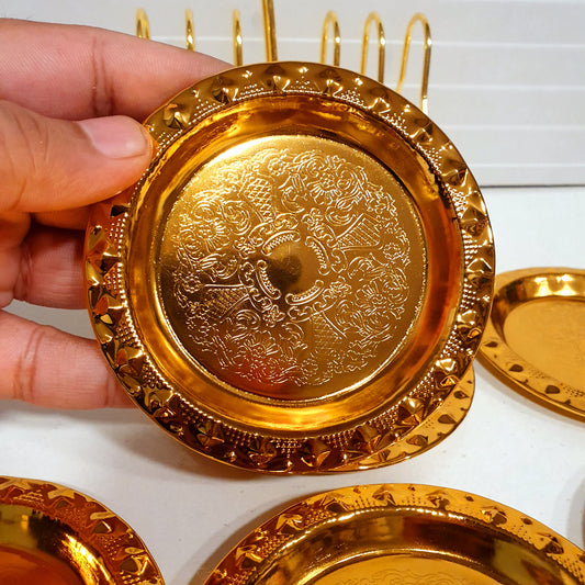 Golden coasters with Stand 41300