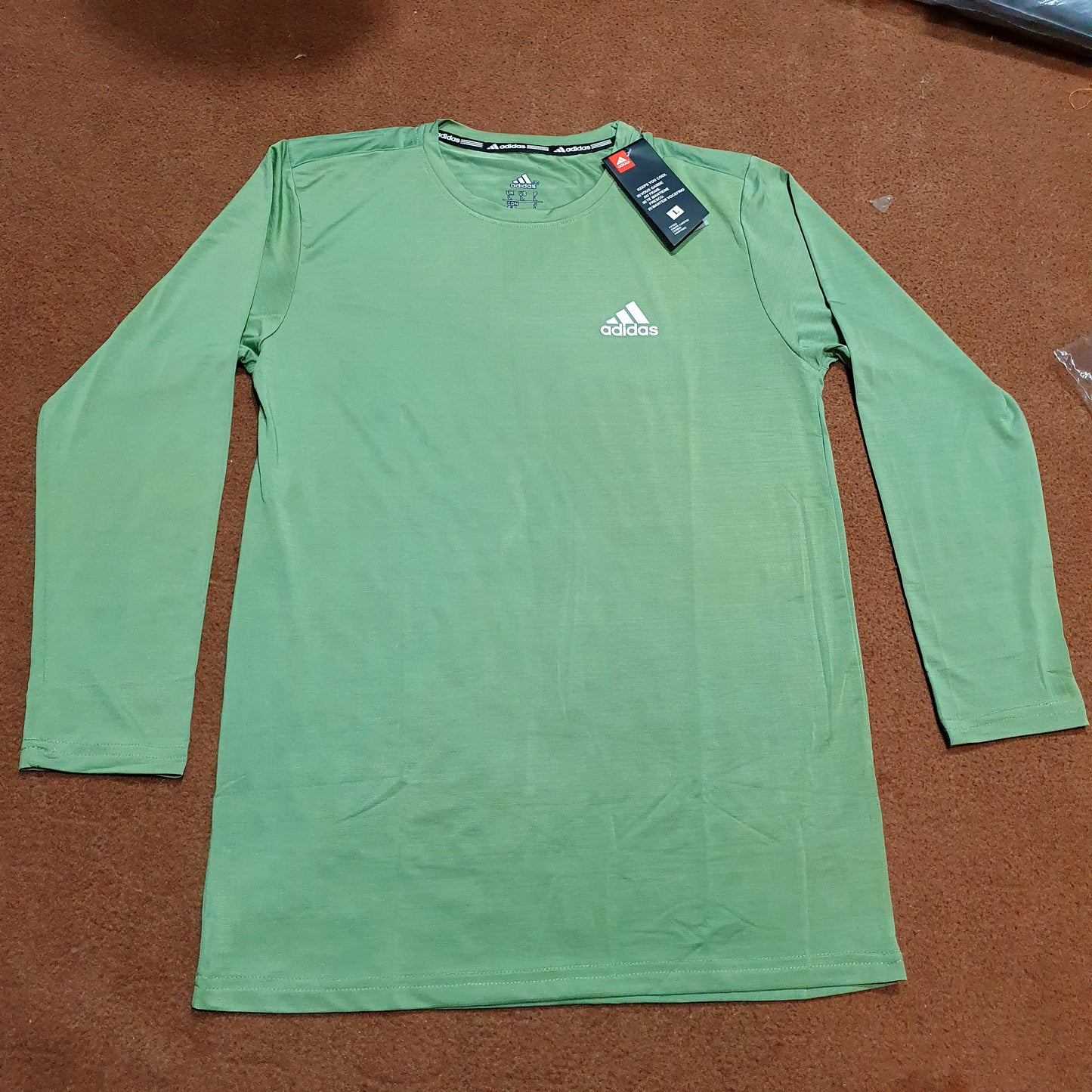 Adidas Mens Greens Sports Shirt , 5566