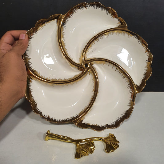 Ceramic Snacks Plate 31080