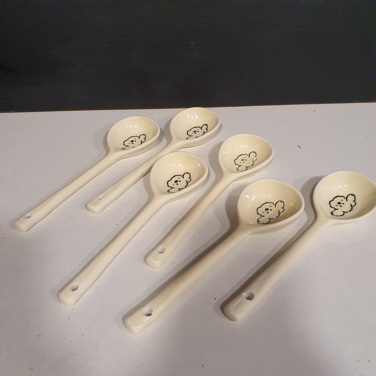 6 Pcs White Spoon Set 61180