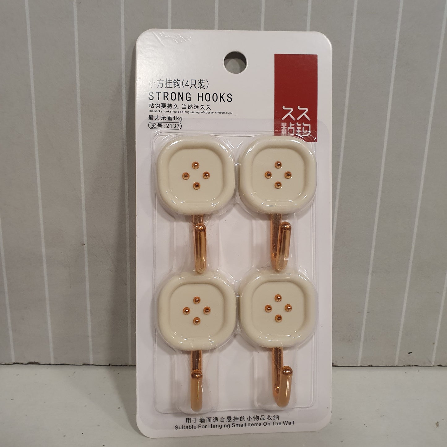 4 Pcs Strong Hooks 121070