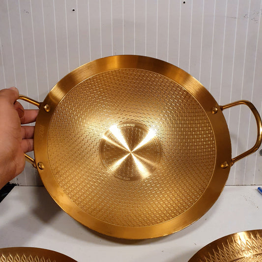 Honeycomb Style Golden Karahi 61170
