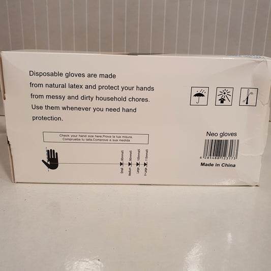 Black Vinyl Nitrile Blend Gloves Powder Free Gloves Pack 21900