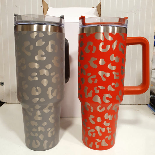 Leopard Print Stainless Steel Tumbler Insulated Big Size 21400