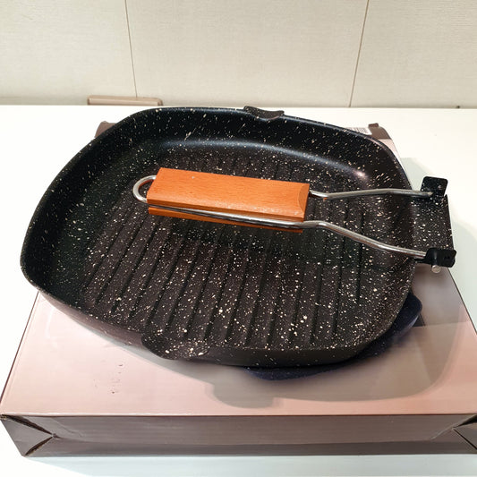 24cm Medical Stone Coated Grill Pan 61170