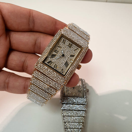 Square Diamond Crystal Watch 22950