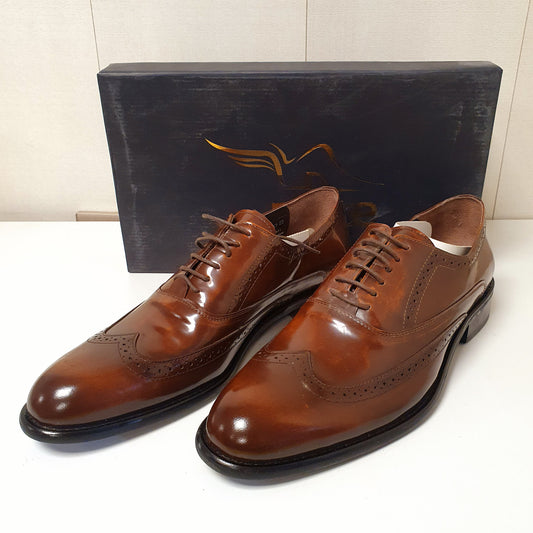 Vintage Classic Mens Nukte Hand Made Leather Shoes Art # 0015