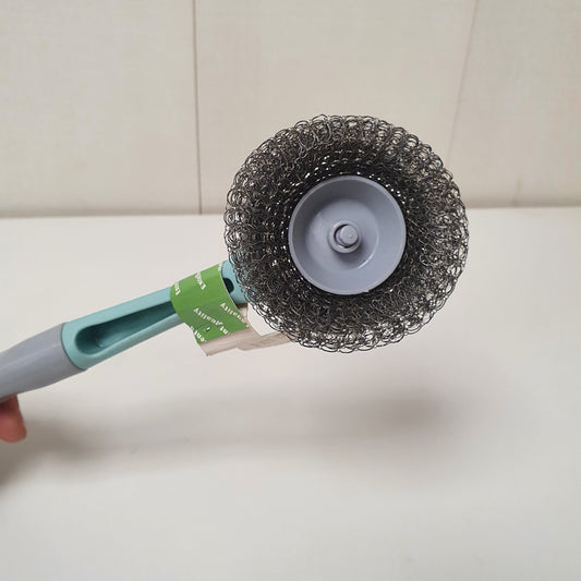 Easy Use Long Plastic Handle Dish Scourer Washing Brush 61000