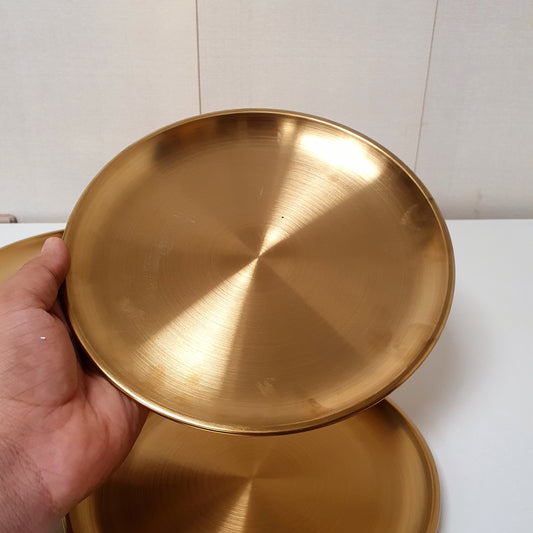 6 Pc Set Of Golden Serving Plates, 31430