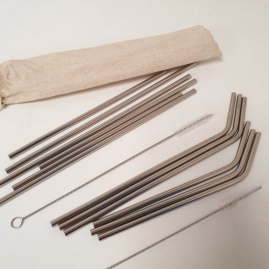 Stainless Steel Straw Pack with Cleaner, 31250