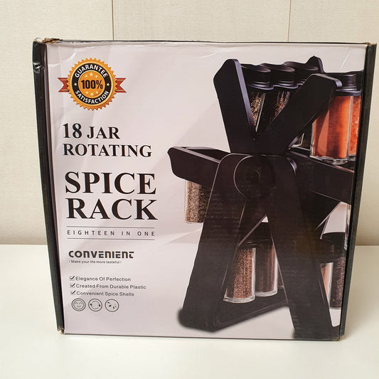 18 Rotating jar Spice Rack Set, 231030