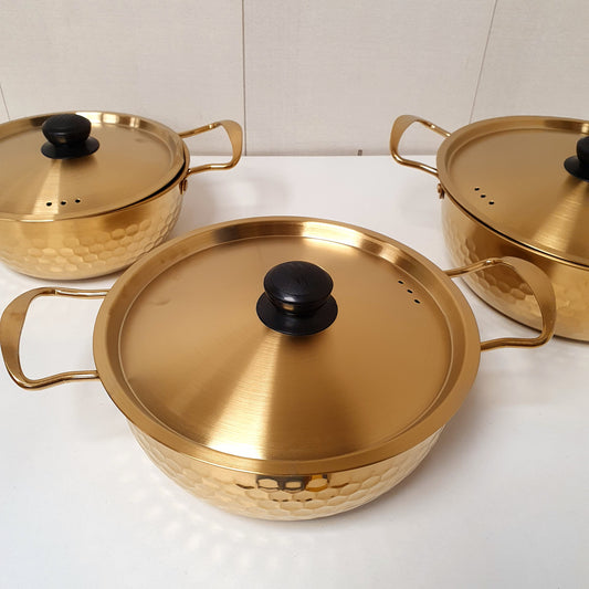Golden Cooking Pot with Golden Lid, 121450