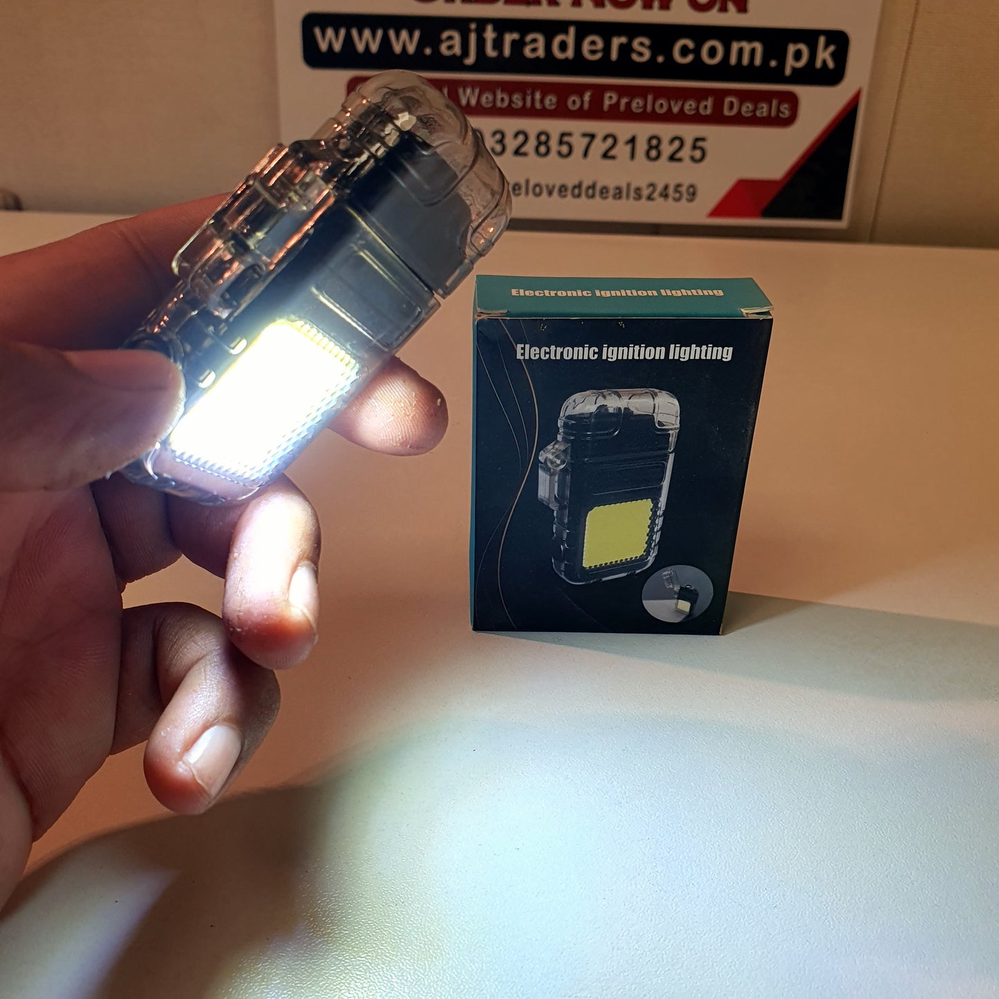 Electronic Lighter with Led Light , 121300