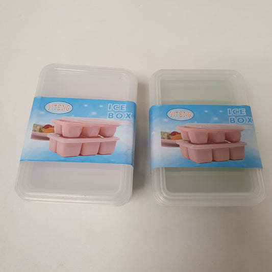 Silicone Ice Box with Lid, 2
