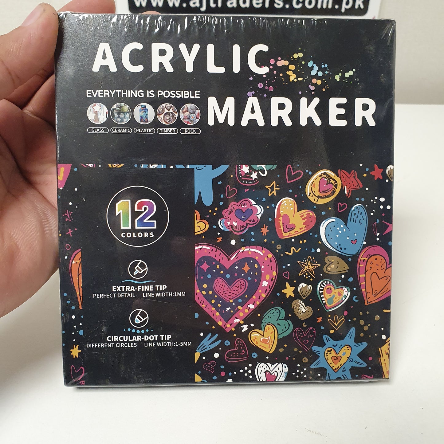Acrylic Marker Set of 12 Pcs , 31170