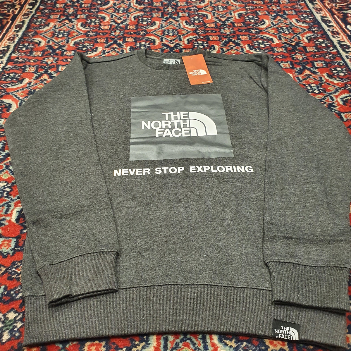 North Face Front Design Grey Warm Shirt, 47864