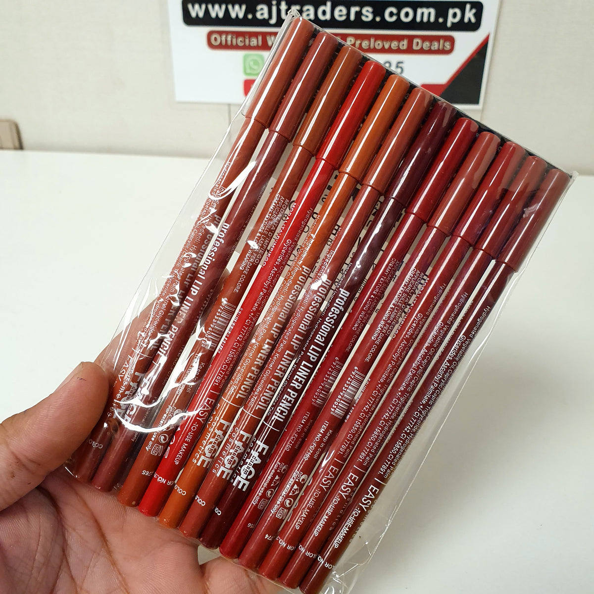 Face Cosmetic Easy to Use Makeup Liner Pencils Pack, 61930