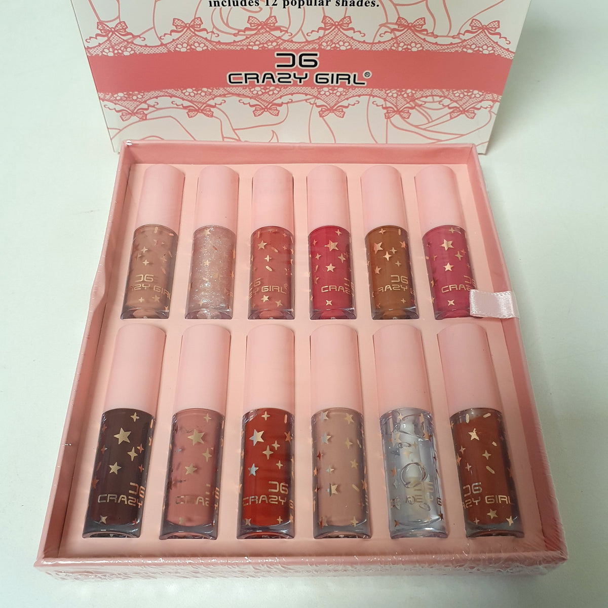 Crazy Girl Lip Gloss Set , 241210