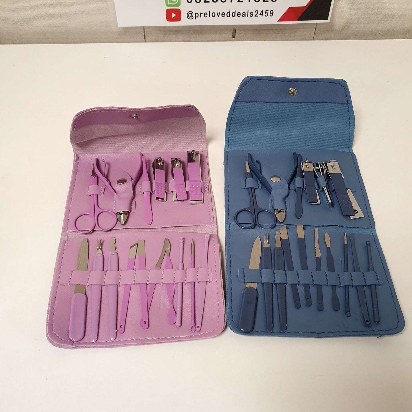 Professional Manicure & Pedicure Grooming Set with Case